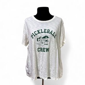 Old Navy Pickleball Crew White T-Shirt